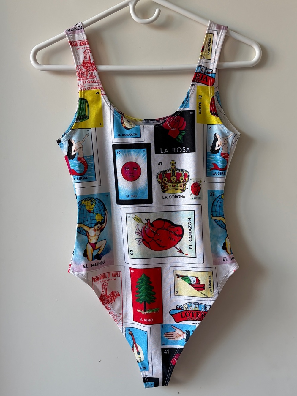 Forever 21 X Loteria Dom Clemente Graphic Print Colorful Bodysuit